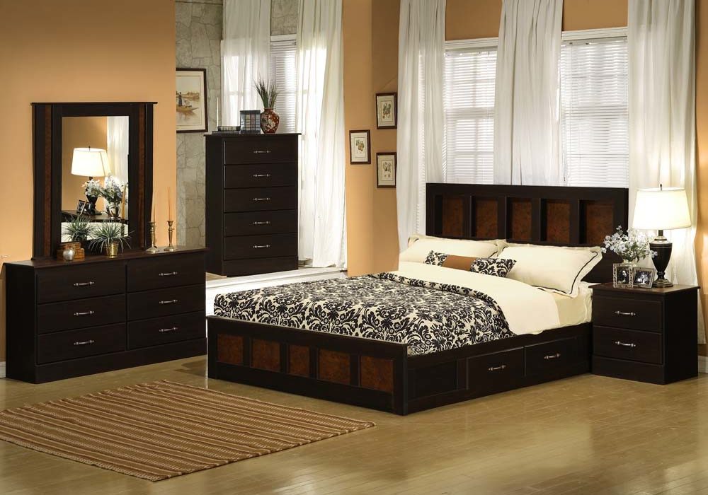 Karina Queen Bedroom Set Mocha Color Code A3506BR