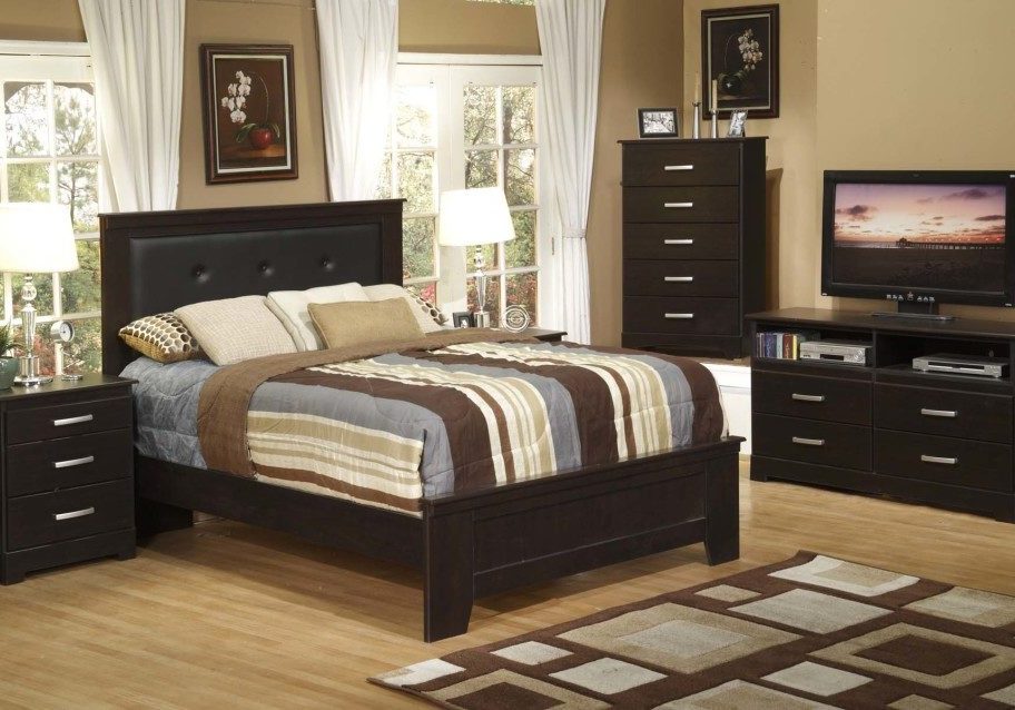 Victoria Bedroom Set Mocha Color Code M3204BR